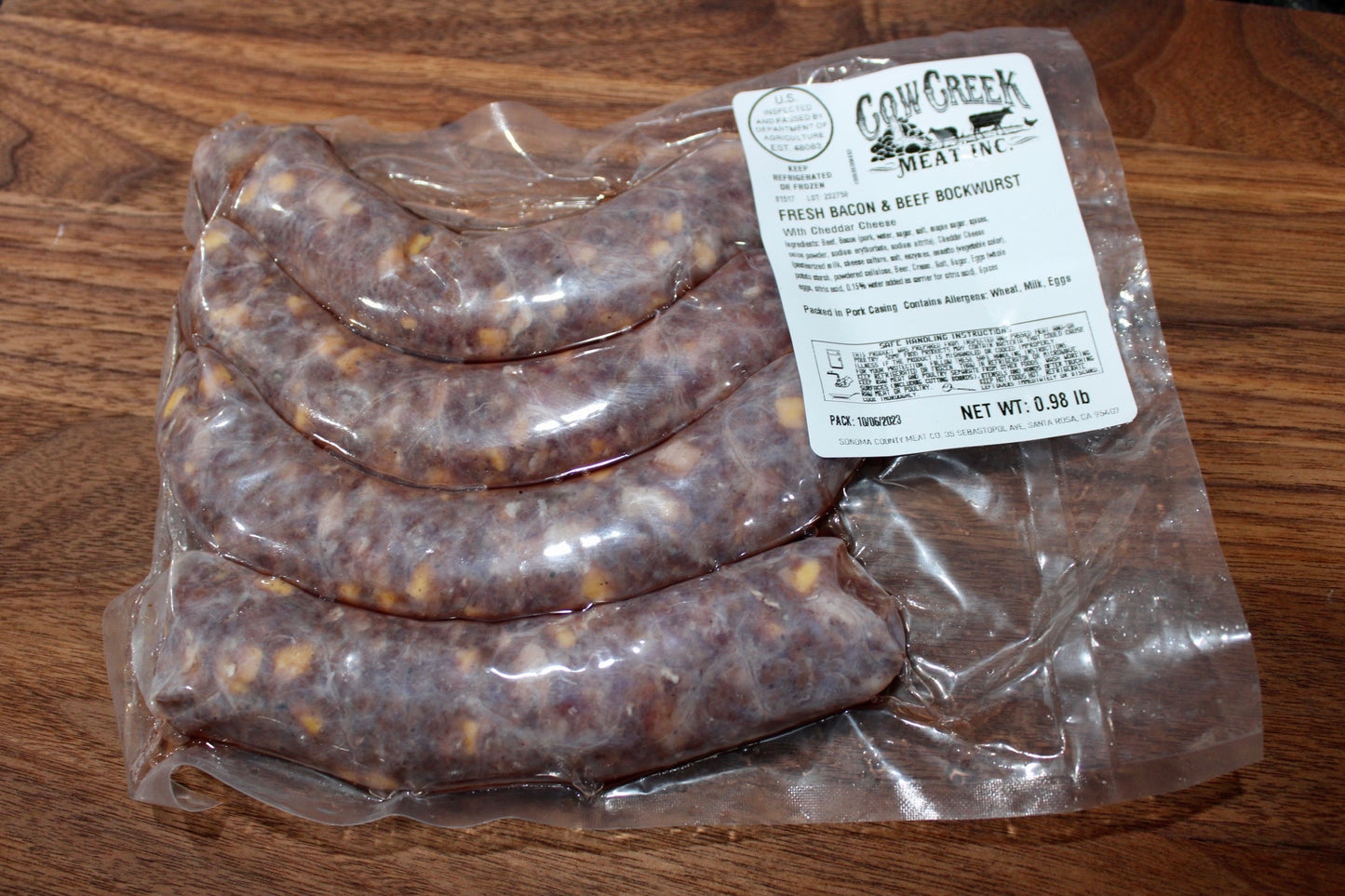 Beef Bacon Apple Sausage