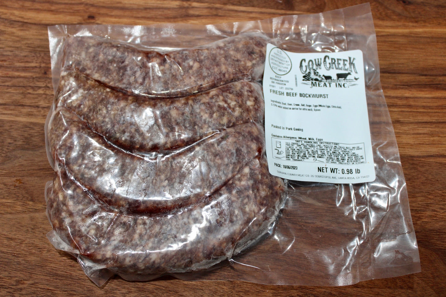 Beef Bockwurst