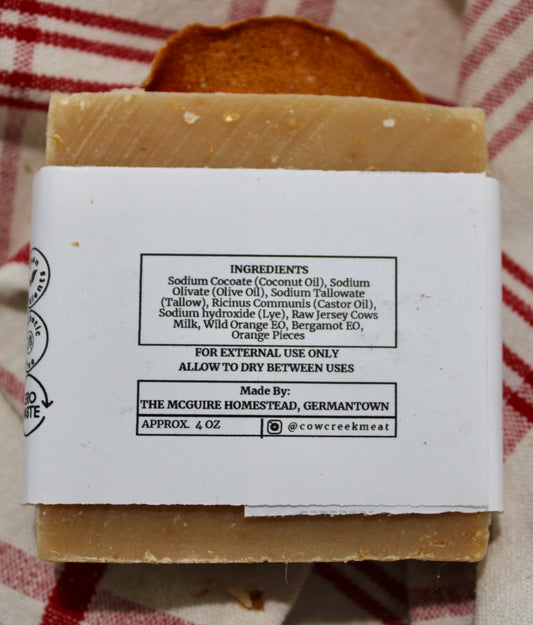 Wild Orange & Bergamot Tallow Soap
