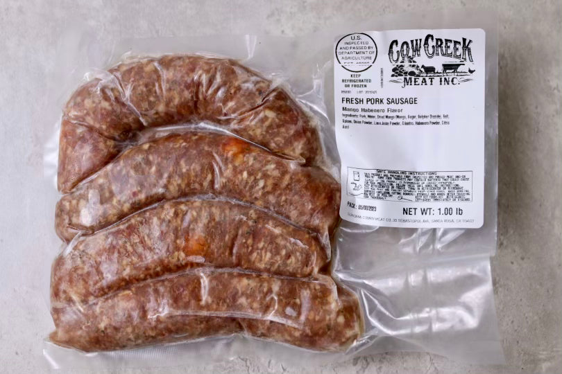 Mango Habanero Sausage Cow Creek Meat