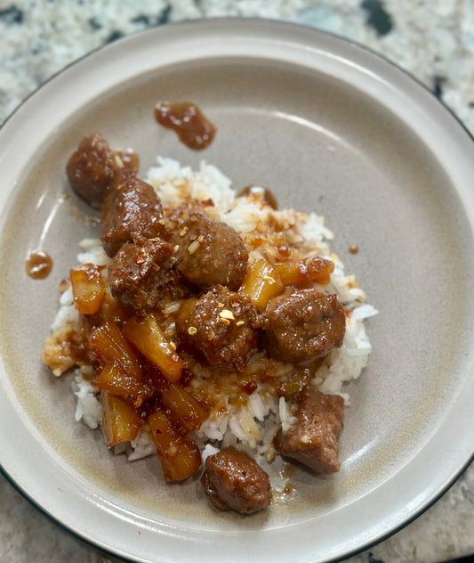 Hawaiian BBQ Beef Sausage