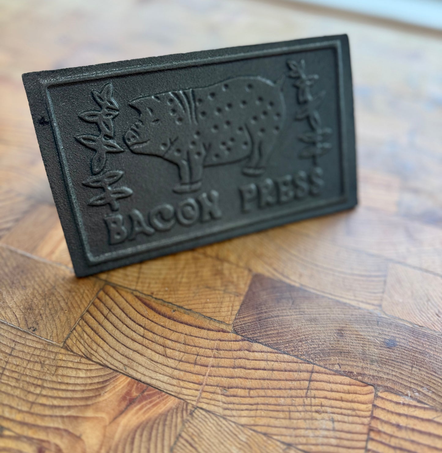 Cast Iron Bacon Press