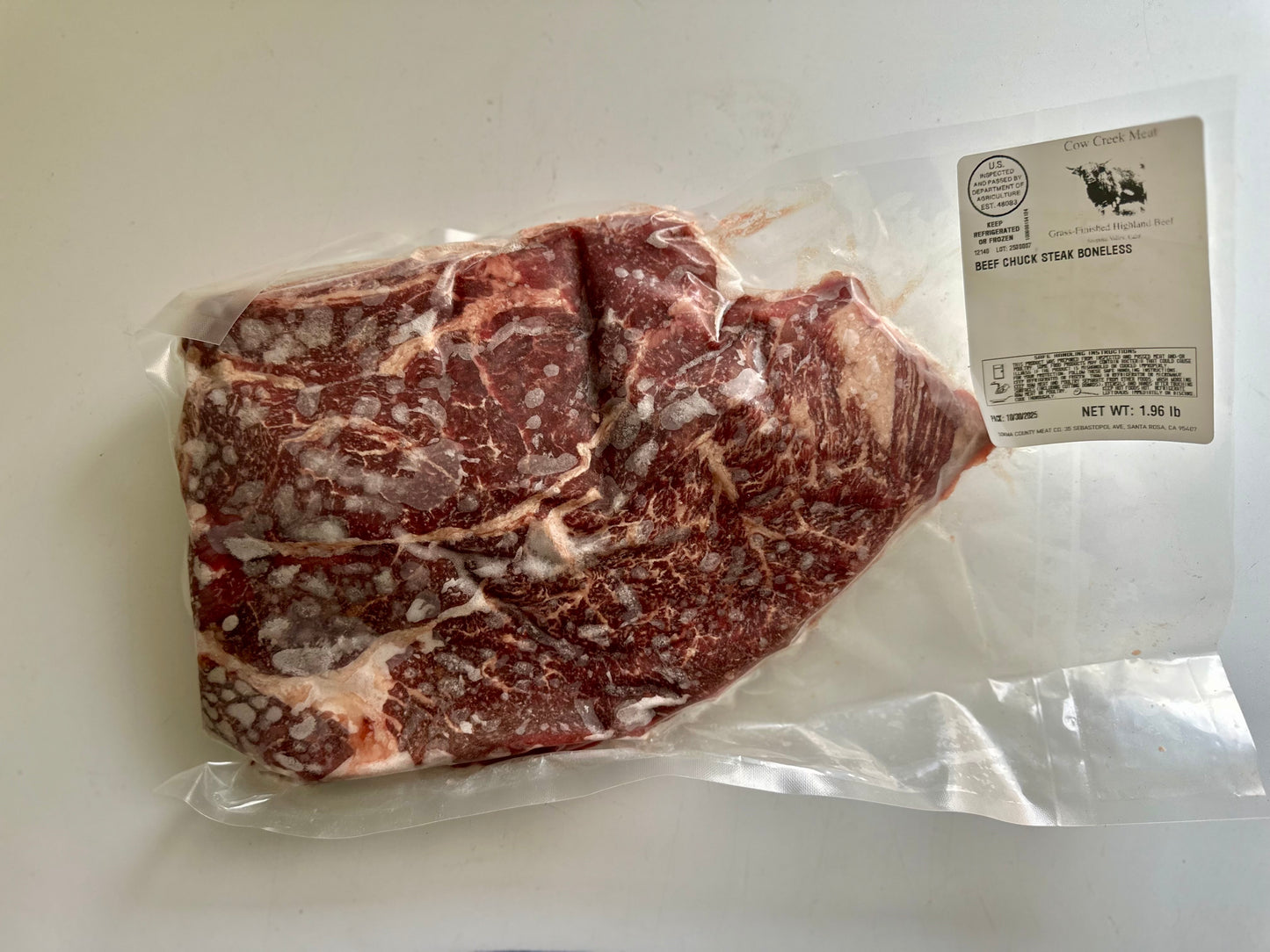 Chuck Steak Grass Finished