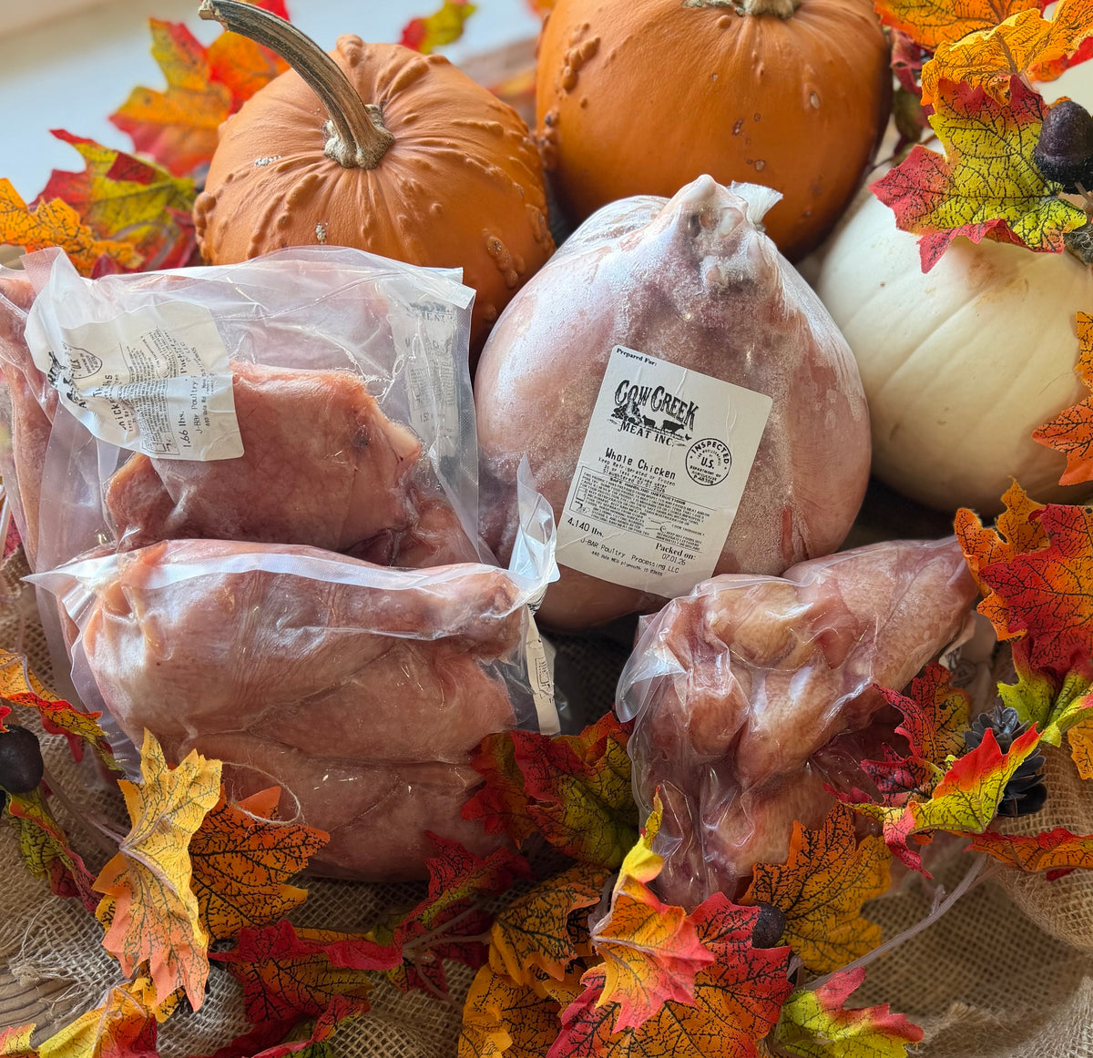 Cow Creek Meat $99 pasture raised corn and soy free chicken box; frozen USDA home raised chicken
