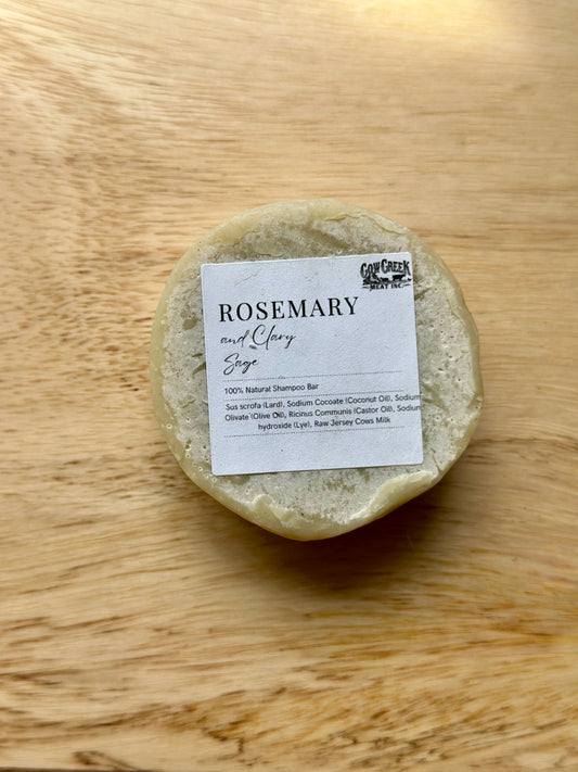 Rosemary & Clary Sage Tallow Shampoo Bar